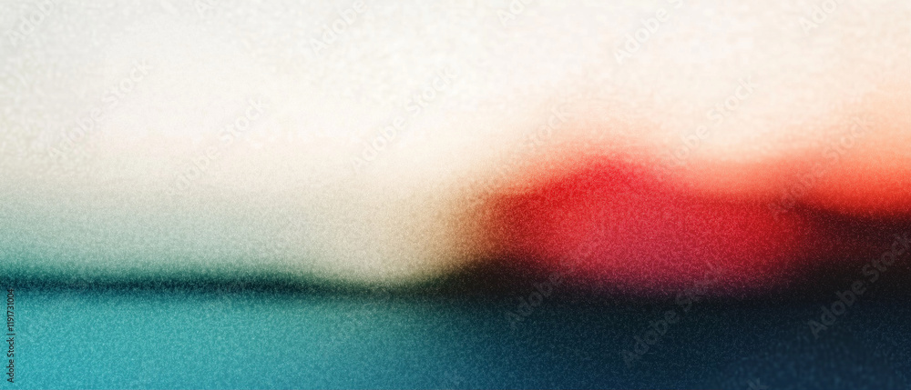 Poster abstract landscape with soft colors and blurred background in artistic style