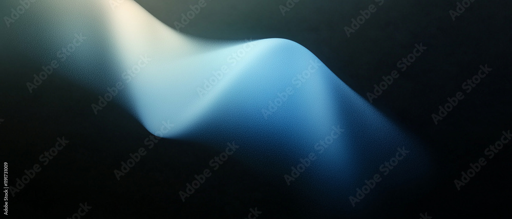 Poster abstract wave in smooth gradient flow with light tones and soft curves
