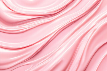 Obraz premium Pink Cream Texture Swirls Smoothly Across the Frame with Soft and Elegant Hues.