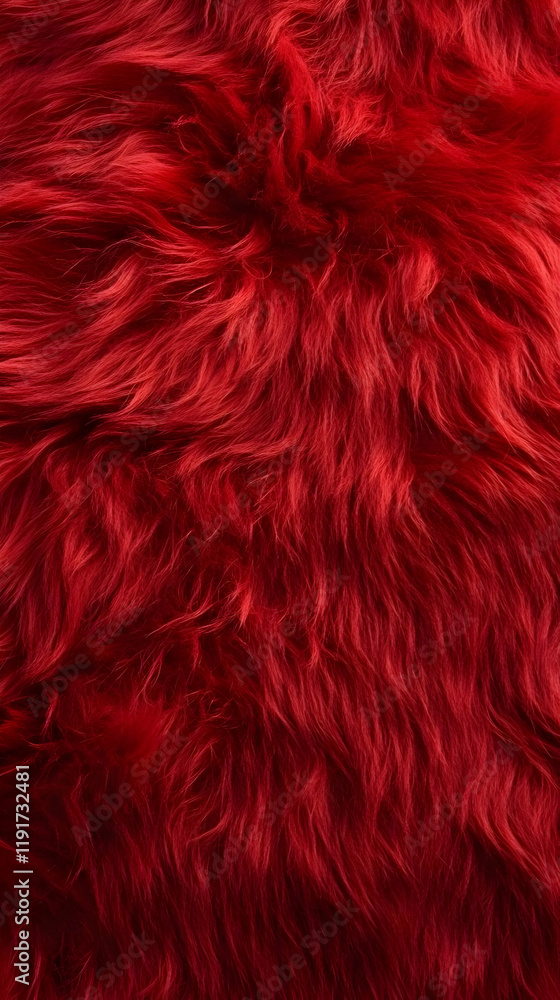 Poster vivid red fur texture creates a soft and luxurious background with rich, deep hues and subtle variat