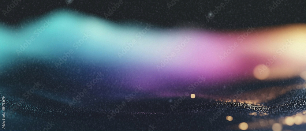 Poster abstract light background with colorful waves and soft glow