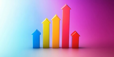 Colorful upward trends illustrate the dynamic nature of global business expansion, emphasizing asset growth and strategic insights essential for navigating market opportunities