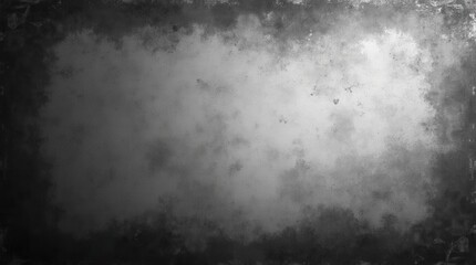Obraz premium Monochrome Grainy Background, Black White Dark Noisy Texture