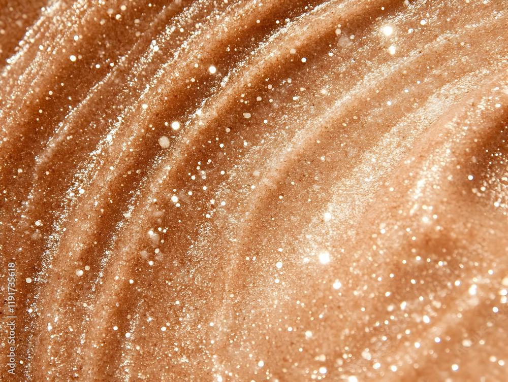 Aufkleber shimmering golden liquid flows and sparkles beautifully, creating a luxurious abstract background te