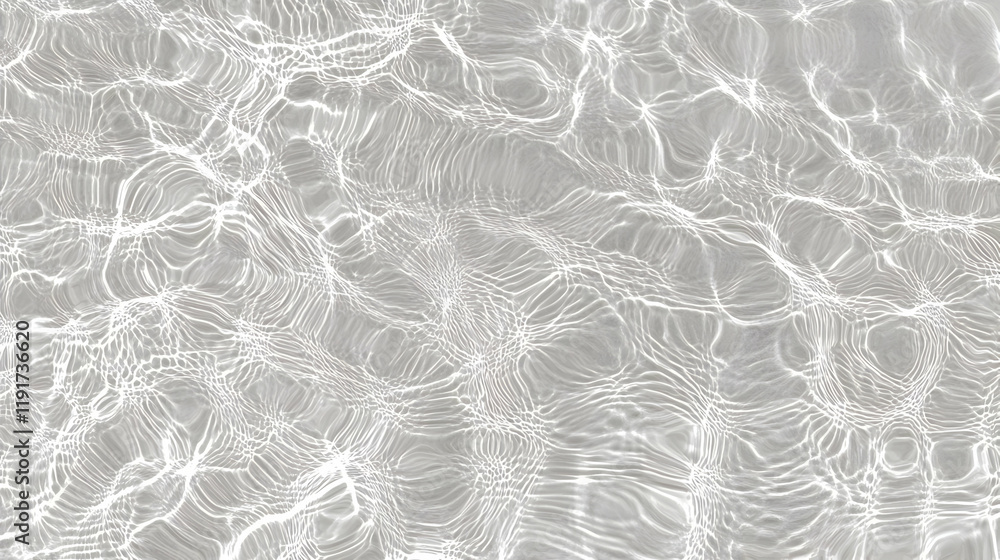 Poster clear water surface creates a mesmerizing pattern of light and shadow with ripples gently disturbing