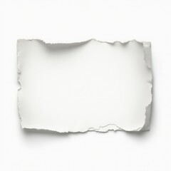 Obraz premium Ripped Torn Paper Edges Isolated On White Background