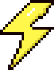 Pixels Y2K Lightning Sticker