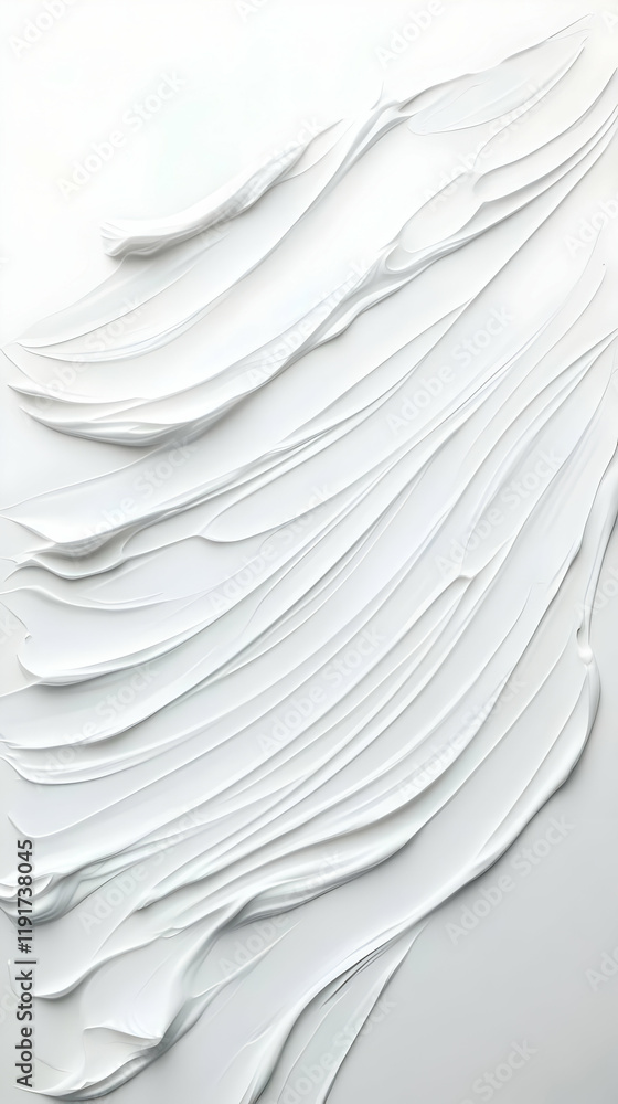 Aufkleber white paint strokes texture background creates an abstract design with elegant flowing lines
