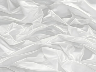 Obraz premium White Silk Fabric Flows and Creates Elegant Drapes with Soft Folds and Smooth Texture