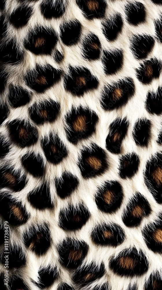 Poster close-up of soft fur with distinctive spot pattern showcasing texture and color detail