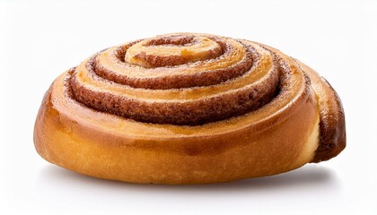 Fototapeta premium cinnamon roll isolated on transparent or white background
