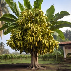 banana tree in the garden