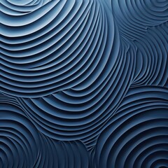 Serene Symmetry. Reflections of Azure and Metal