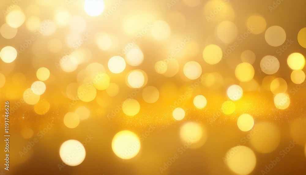 Poster soft yellow bokeh background with blurred circles subtle ethereal abstract shimmer defocused