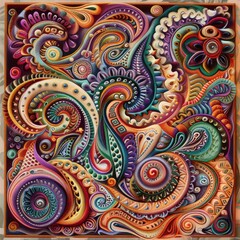 Serene Aqua Textile. Abstract Artistry concept