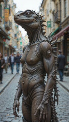 Fototapeta premium chinese dragon statue
