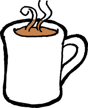 Coffee Mug Hand Drawn Vector