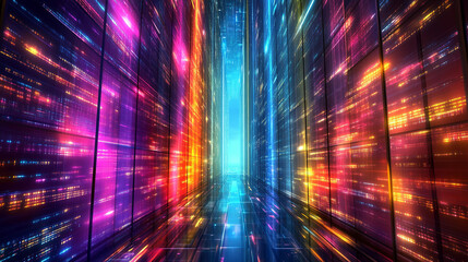 Fototapeta premium Skyscrapers of a futuristic financial district at sunset with modern shiny facades sleek architecture reflections dramatic lighting blurred background perfect for business brochure templates