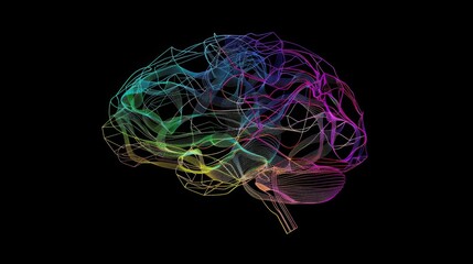 A futuristic digital silhouette of artificial intelligence technologie