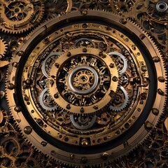 Fototapeta premium background with mechanic circles