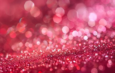 Pink Glitter and Bokeh Background Texture