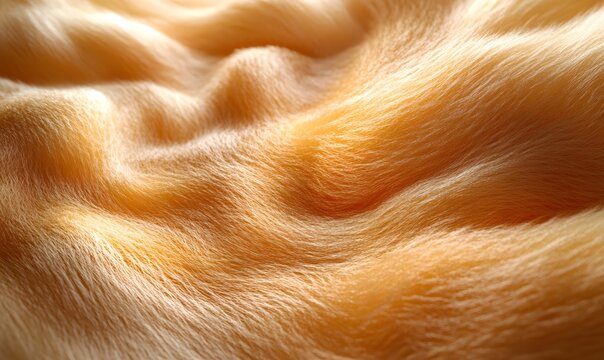 A detailed macro shot of plush fur transitioning from neil,generation AI
