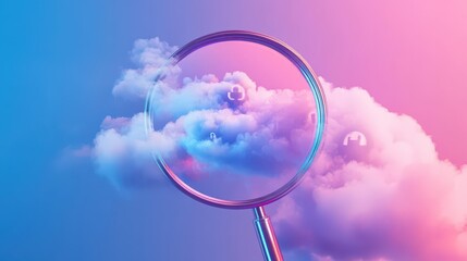 Dreamy Pastel Skies. Serene and Colorful Cloudscape Vision