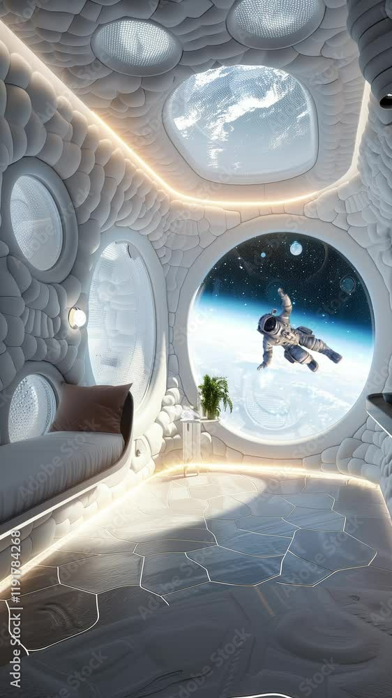 Canvas Prints orbital haven rejuvenate your senses in a space seamless looping overlay 4k virtual video animation 