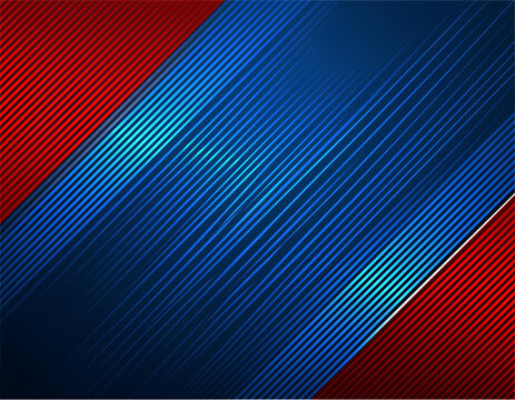  illustration smooth lines in red and dark blue color background hi tech digital technology concept abstract futuristic shiny lines background