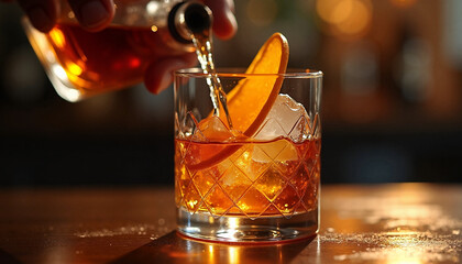 Refreshing mojito cocktail with mint and lime splashing, International Bartender Day