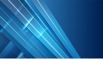 Obraz premium modern blue corporate background with triangles gradient geometric shapes abstract banner design template for concept of business and technology 