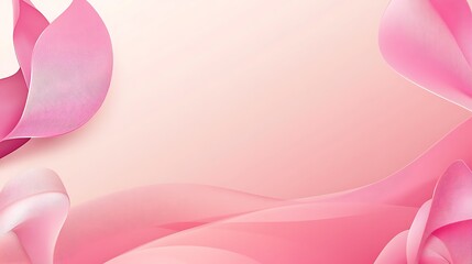 Fototapeta premium Abstract Pink Floral Wave Design Background