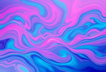 Fototapeta premium Abstract Pink Blue Swirling Liquid Marble Design Background