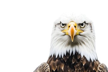 Obraz premium Eagle Isolated on White Background.