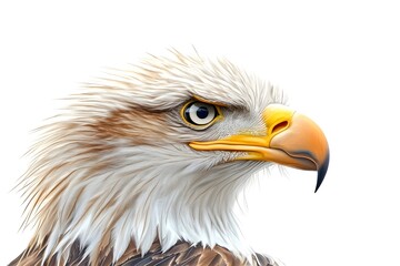 Eagle Isolated on White Background.
