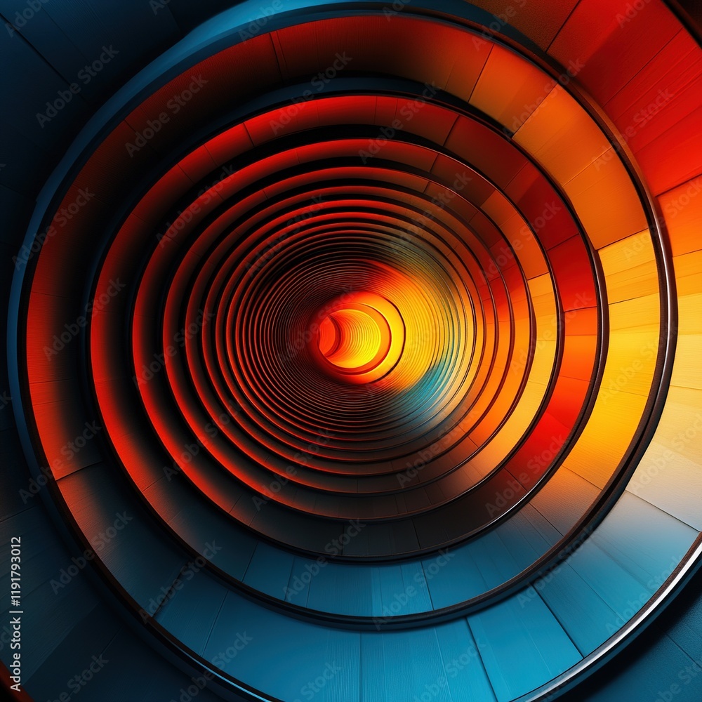 Poster dynamic spiral patterns abstract art digital illustration colorful environment close-up view visual 