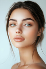 Naklejka premium close up of a woman face