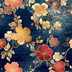 Japanese style. Kimono pattern texture
