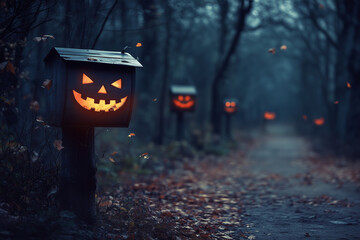 Halloween themed marketing email background
