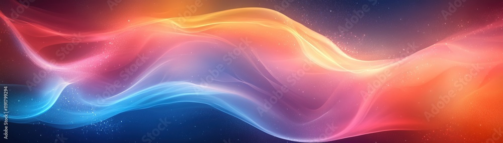 Poster dynamic flowing colors abstract art digital canvas vibrant space aesthetic view visual harmony