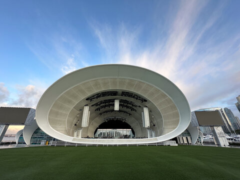Morning Light Over The Rady Shell At Jacobs Park In San Diego