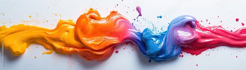 Poster dynamic color splash action artistic studio digital artwork vibrant background close-up creative exp