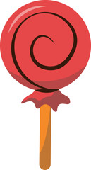 Big Vector Sweet Candy. Set of Candy, Candy, Lollipop, Gumball, Caramel Sugar and Twisted Marshmallow.