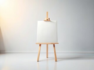 Blank Canvas Easel Mockup: Perfect for Art Workshops & Online Courses
