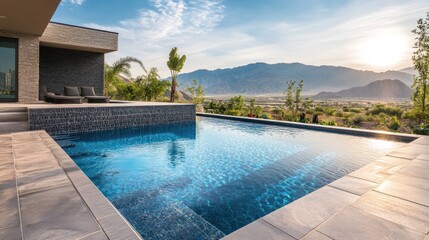 Desert Modern Home Pool Sunset Luxury Real Estate