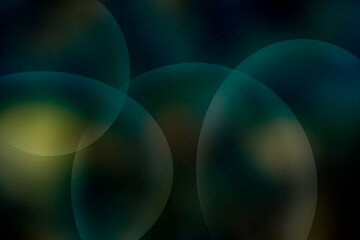 Artistic white line art design with bokeh background