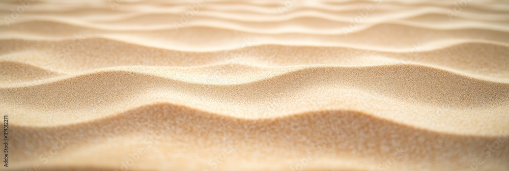 Aufkleber smooth sand dunes form a calming wavy pattern, evoking the tranquility of a sunny beach, perfect for