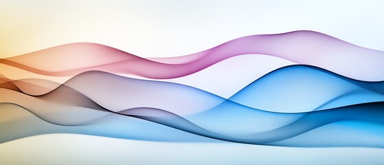 Dreamy waves of smoke curling into abstract shapes, layered over a textured retro paper background with soft pinks and blues