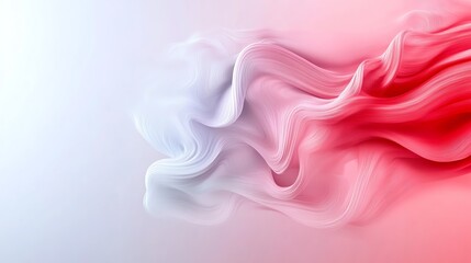 Flowing misty waves, soft pastel transitions, 3D illustration