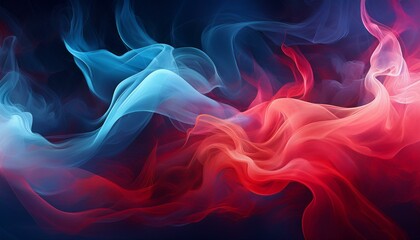 Obraz premium abstract smoke background with red and blue fog